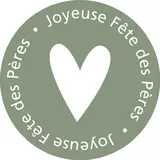 Étiquettes Fête des Pères, étiquettes cadeaux Fête des Pères ø 35 mm, vert / blanc - Etiquettes fête des pères, Bons cadeaux fête des pères
