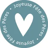 Étiquettes Fête des Pères, étiquettes cadeaux Fête des Pères ø 35 mm, bleu / blanc - Etiquettes fête des pères, Bons cadeaux fête des pères