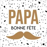 Étiquettes cadeaux adhésives Bonne fête papa brun / blanc 35 - Etiquettes fête des pères, Bons cadeaux fête des pères