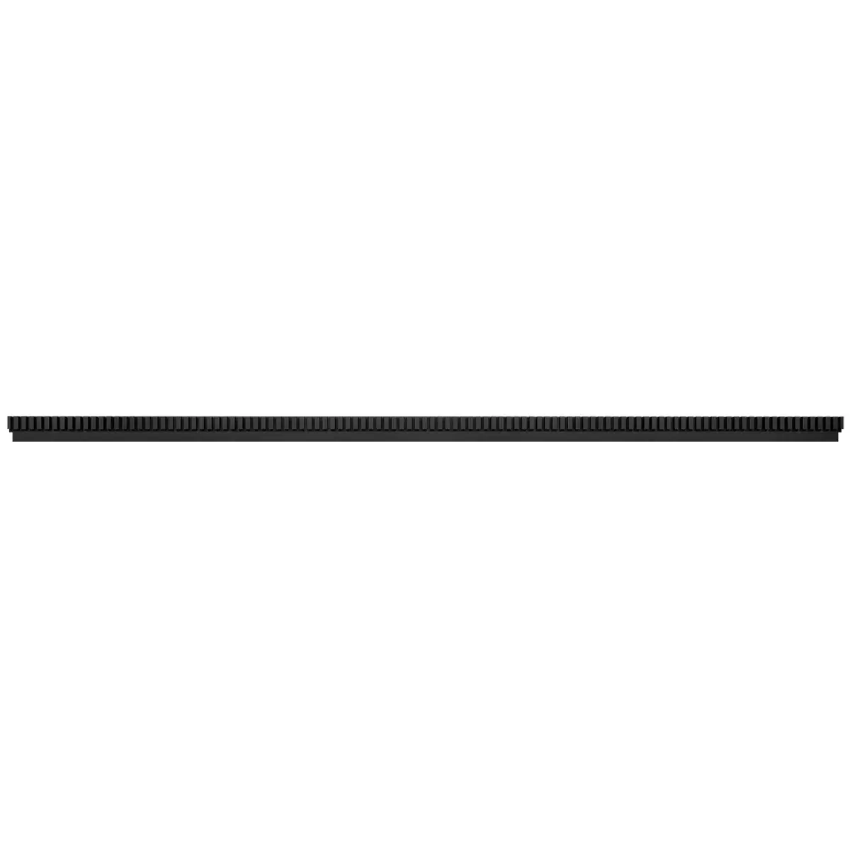 Profils avant pour diviseurs noir sablé 133 cm - Ligne Store noir Sablé pas de 25 mm