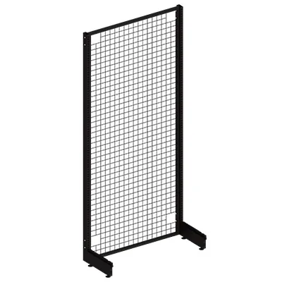 Grille noir sablé 221x97 - Ligne Store noir Sablé pas de 25 mm-2