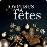 Étiquettes adhésives Joyeuses Fêtes - Étiquettes cadeaux adhésives
