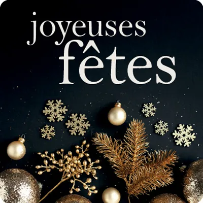Étiquettes adhésives Joyeuses Fêtes - Étiquettes cadeaux adhésives