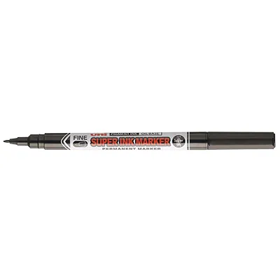 Marqueur permanent Uni-Ball Super Ink Marker pointe fine 0,9 mm toutes surfaces – Noir - Marqueurs, Feutres craies