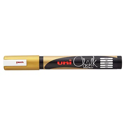 Marqueur craie Chalk Marker Or Uni Ball Pointe conique moyenne - Marqueurs, Feutres craies-2