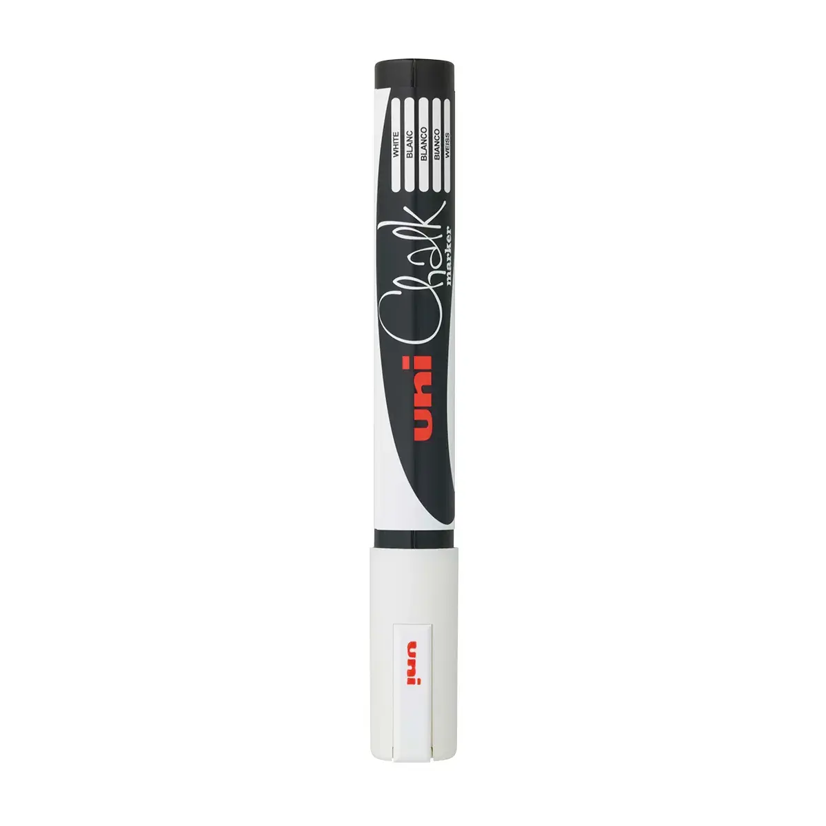 Feutre craie blanc Chalk Marker Uni Ball pointe conique fine effaçable - Marqueur craie – Lot de 4 - Marqueurs, Feutres craies