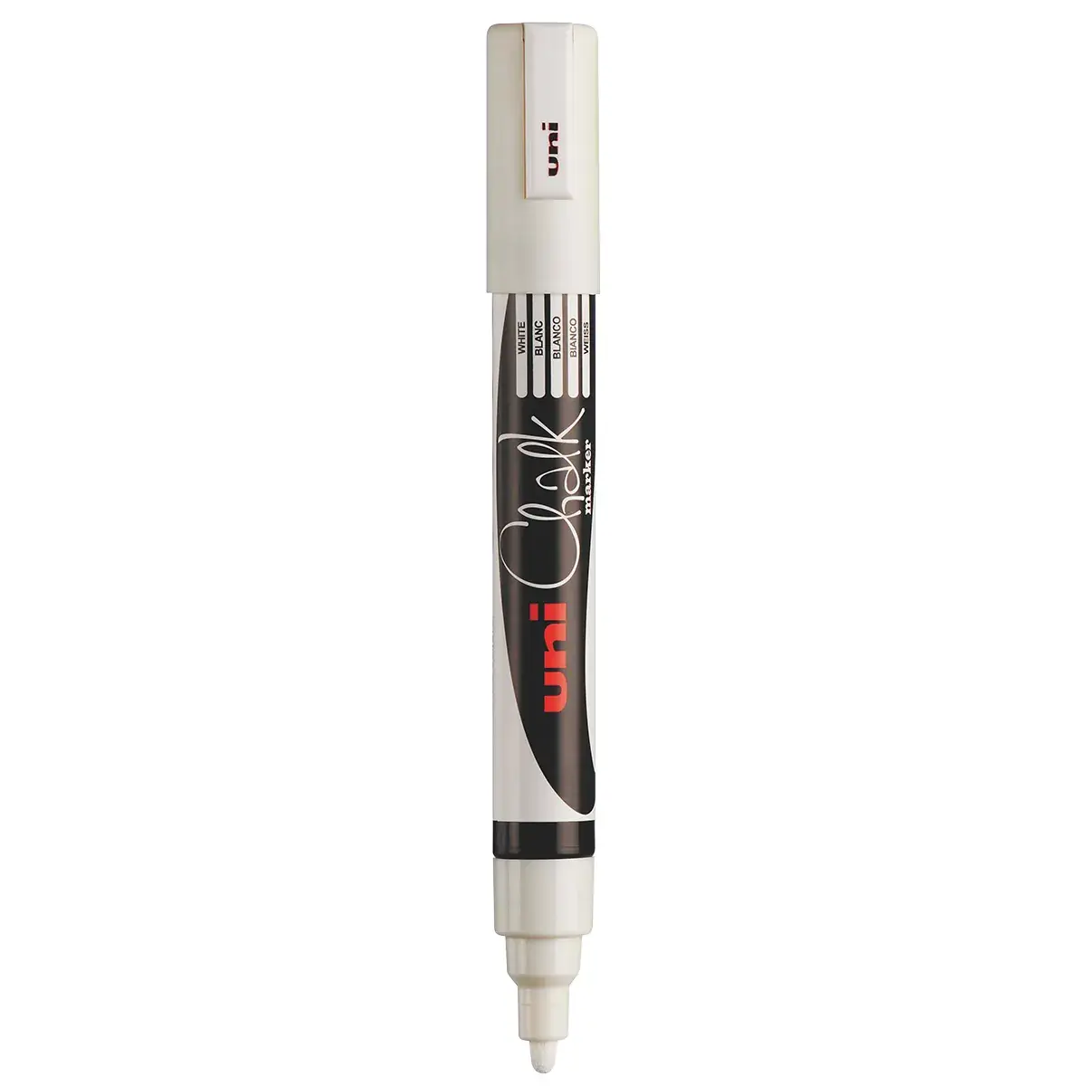 Feutre craie blanc Chalk Marker Uni Ball pointe conique fine effaçable - Marqueur craie – Lot de 4 - Marqueurs, Feutres craies-3