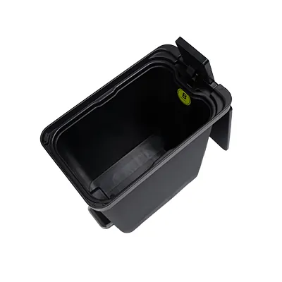 Poubelle professionnelle slim noire 10 L L 17,5 x P 29,5 x H 32 cm - Poubelles professionnelles-4
