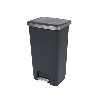 Poubelle à pédale HANA noire 45 L L 37 x P 30,8 x H 65 cm - Poubelles professionnelles-2