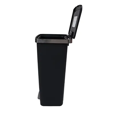 Poubelle à pédale HANA noire 45 L L 37 x P 30,8 x H 65 cm - Poubelles professionnelles-3