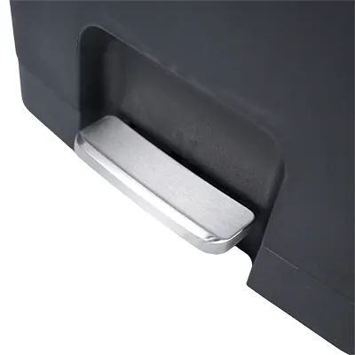 Poubelle à pédale 70 L noire L 45 x P 37,5 x H 65 cm - Poubelles professionnelles-7