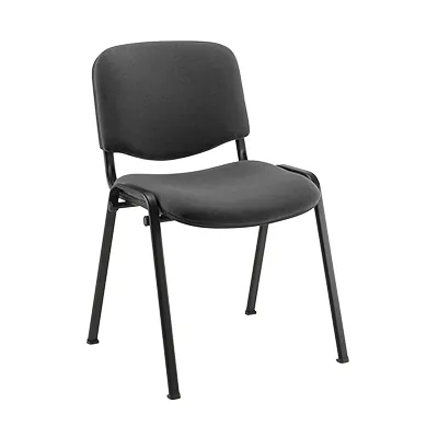 Chaise de réunion visiteur empilable IBIZA tissu gris - Siège professionnel - Fauteuils et poufs