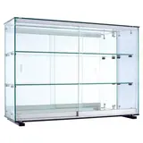 Vitrine murale fond miroir - Transparent - L 78 x P 25 x H 55 cm - Vitrines murales