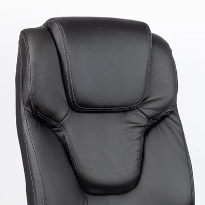 Fauteuil de bureau CHICAGO basculant centré, haut dossier, appui-tête, base métal chromé - Sièges de bureaux, Fauteuils de bureaux-10