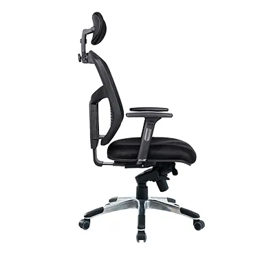 Siège de bureau ergonomique Stockholm synchrone 5 positions, noir, soutien lombaire, accoudoirs 3D - Sièges de bureaux-3