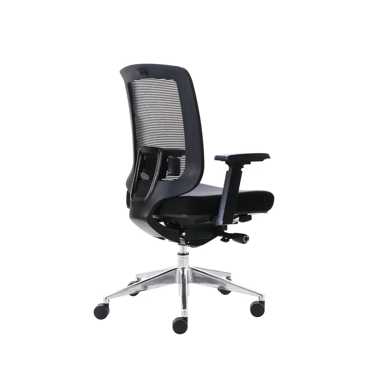 Siège de bureau ergonomique Austin synchrone 4 positions, accoudoirs 4D, assise réglable translation – Noir - Sièges de bureaux-4