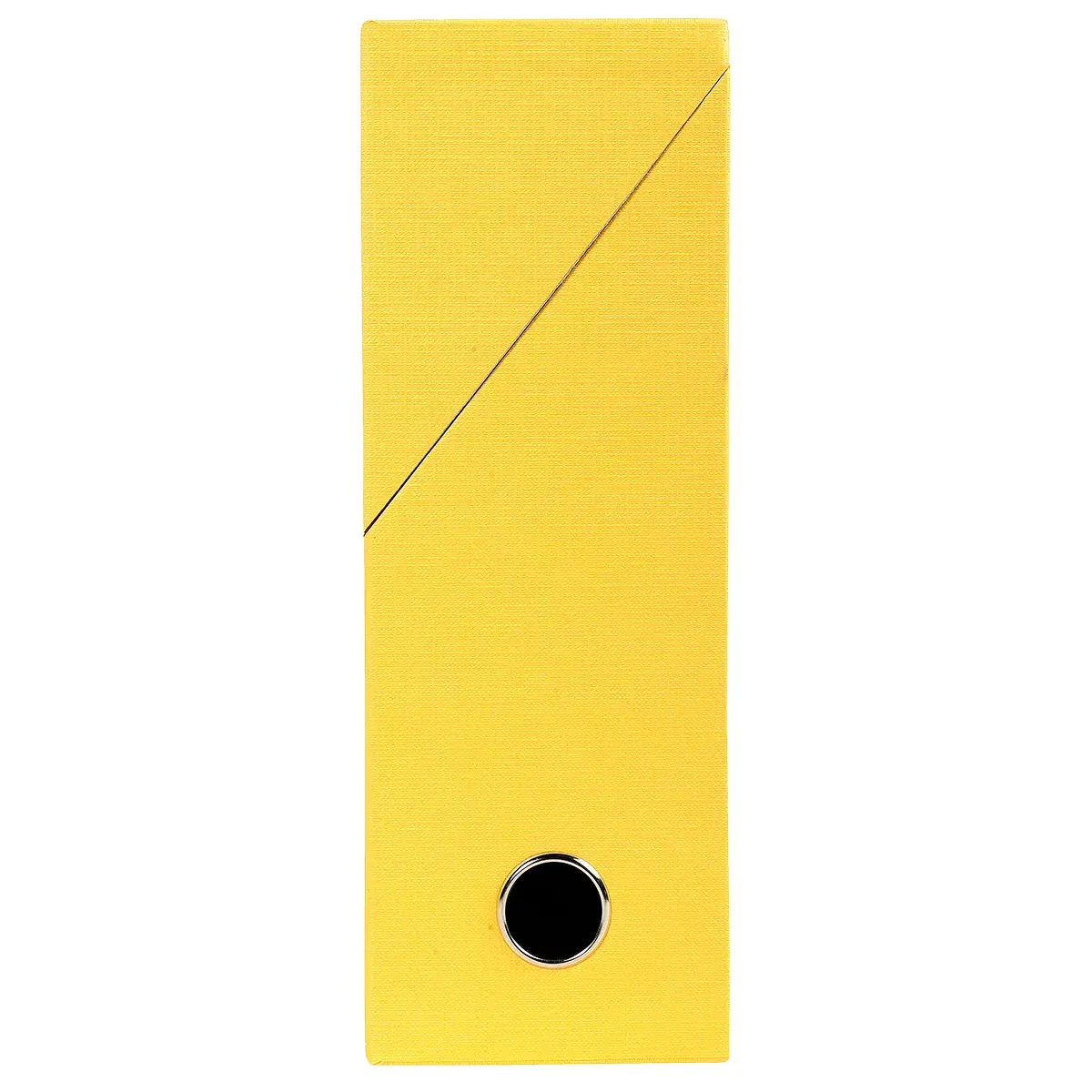 Boîte de transfert A4 Dos 90 mm carton toilé couvercle abattant et oeillet Exacompta - Jaune - Boîtes archives, Boîtes de transfert-2