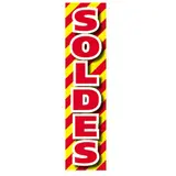 Affiche Soldes rouge / jaune 20 x 80 cm - Affiches Soldes