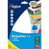 Gommettes rondes adhésives blanches Ø 45mm - Paquet de 192 - Étiquettes adhésives neutres