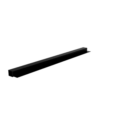Entretoise Square noir sablé L 57,8 cm - Paquet de 4 - Ligne Square 25 noir