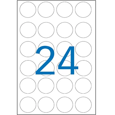 Gommettes rondes adhésives bleues Ø 30mm - Paquet de 240 - Gommettes de couleur-3