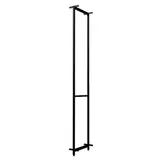 Cadre central Square noir sablé H 240 × P 46,4 cm  - Ligne Square 25 noir