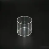 Bac de présentation rond PMMA ø 10 x H 10 cm - Vitrine tube plexi - Bac cylindrique