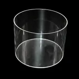 Bac de présentation rond PMMA ø 20 x H 15 cm - Vitrine tube plexi - Bac cylindrique