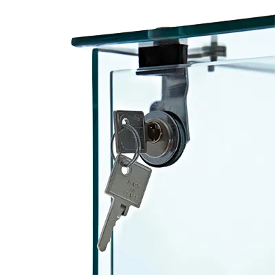 Bac 2 tiroirs basculants transparent 60 x 29,9 x 35,3 cm - Bac-tiroir basculant - Bloc 2 tiroirs basculants - Vitrines tablettes fixes-2