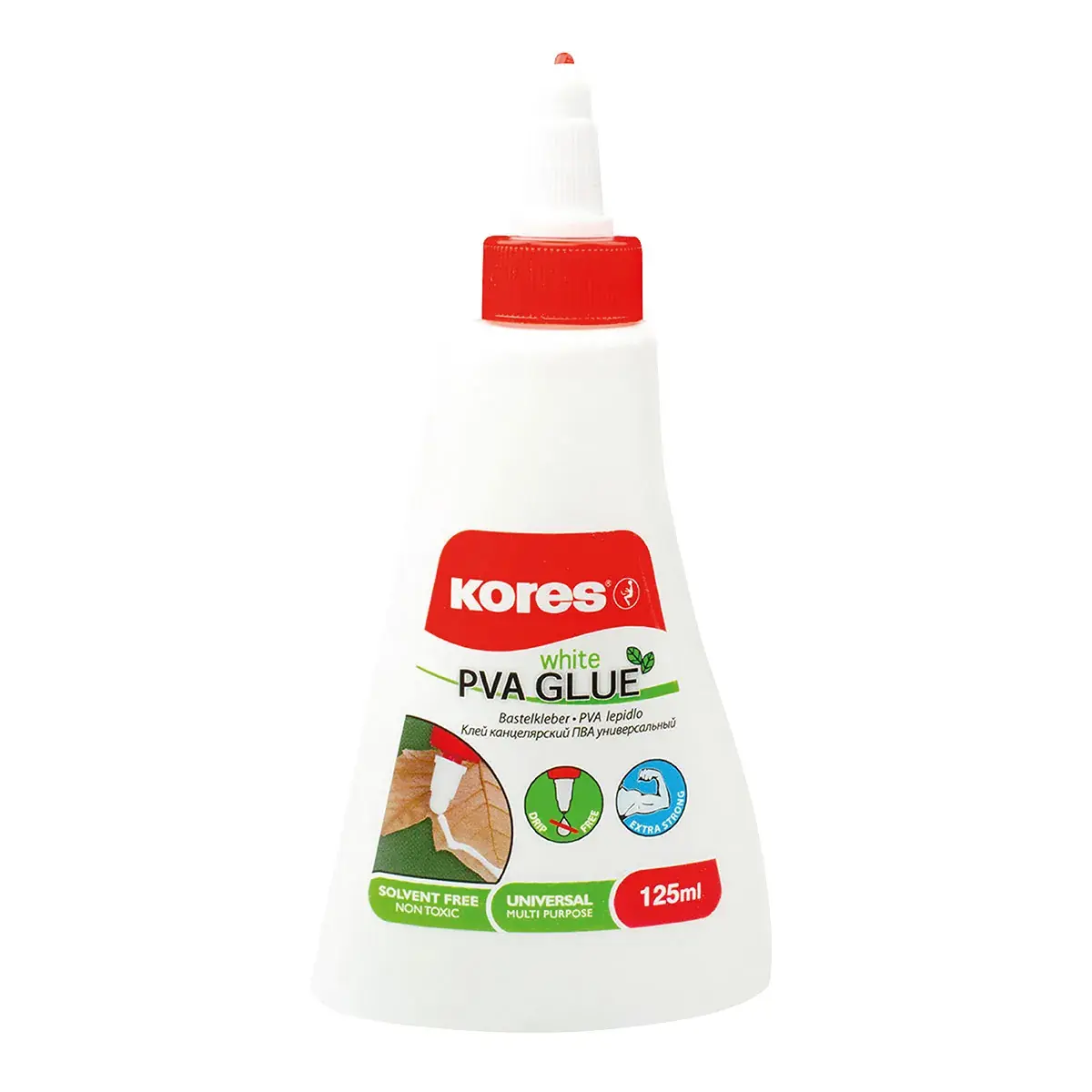 Colle Blanche Liquide Kores PVA 125ml - Dévidoirs, adhésifs, colles