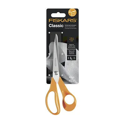 Ciseaux droitiers orange Fiskars Classic 21cm  - Ciseaux-2