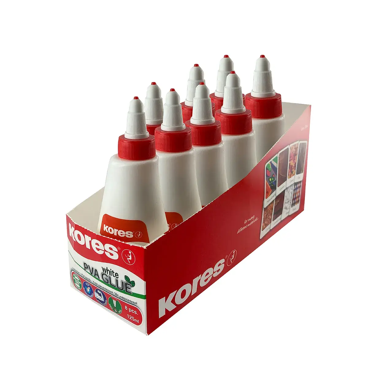 Colle Blanche Liquide Kores PVA 125ml - Dévidoirs, adhésifs, colles-2