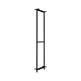 Cadre central Square H 200 cm x P 46,4 cm noir sablé - Ligne Square 25 noir