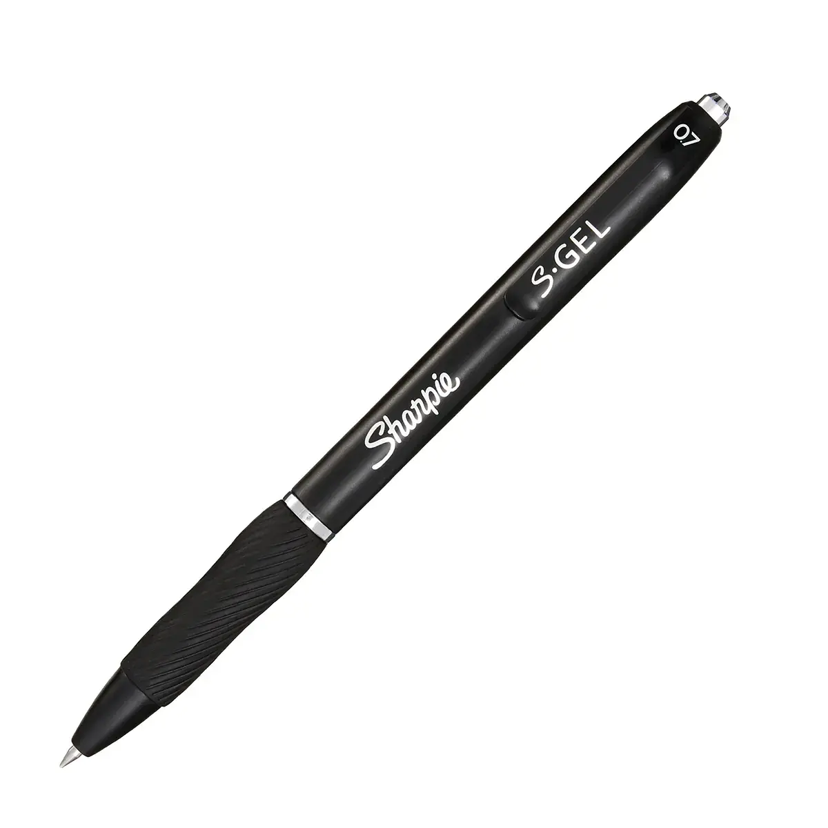 Stylo gel noir Sharpie S-Gel pointe moyenne 0,7 mm retractable - Pack de 3 - Stylos billes