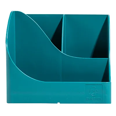 Pot à crayons Pen-Wave Skandi bleu pacifique 16 × 12 × 11 cm - 5 compartiments - Stylos billes-2