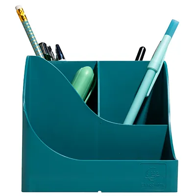 Pot à crayons Pen-Wave Skandi bleu pacifique 16 × 12 × 11 cm - 5 compartiments - Stylos billes-4