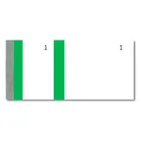Bloc vendeur numéroté 100 feuillets 60 x 135 mm – Bande couleur verte – Lot de 10 - Carnets à souche, Blocs vendeurs