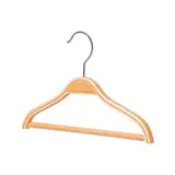Cintre bois naturel avec barre 27 cm - Cintre bébé - Cintre enfant - Lot de 6 - Cintres enfants