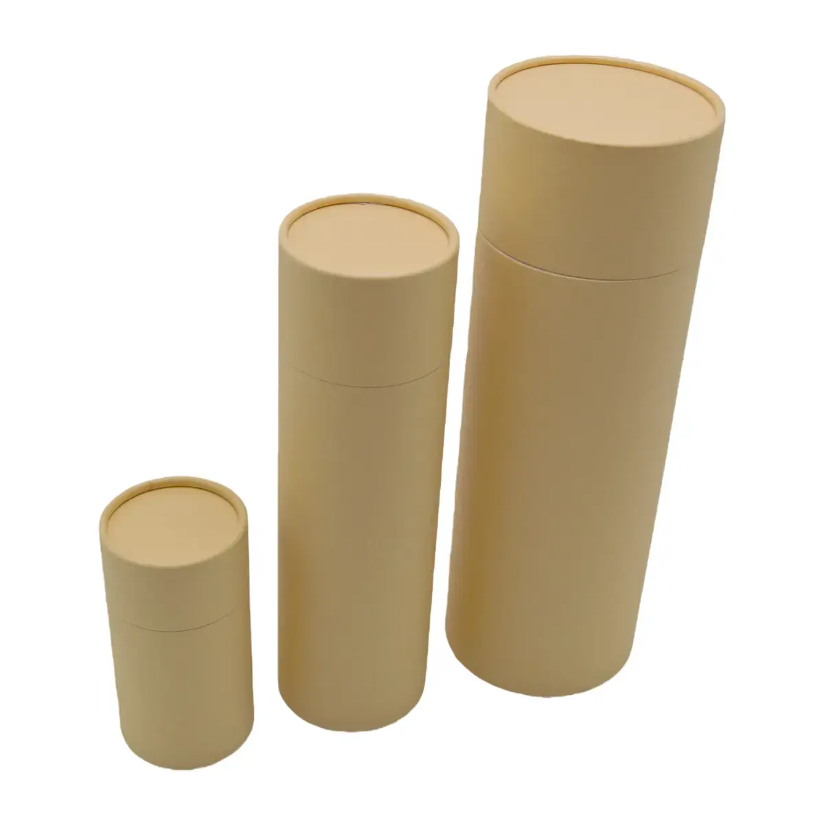 Boîte cylindrique carton kraft 1000 ml ø 7,5 x H 25 cm – Boîte ronde carton - Tube carton - Brun - Lot de 4 - Boites cloches-3