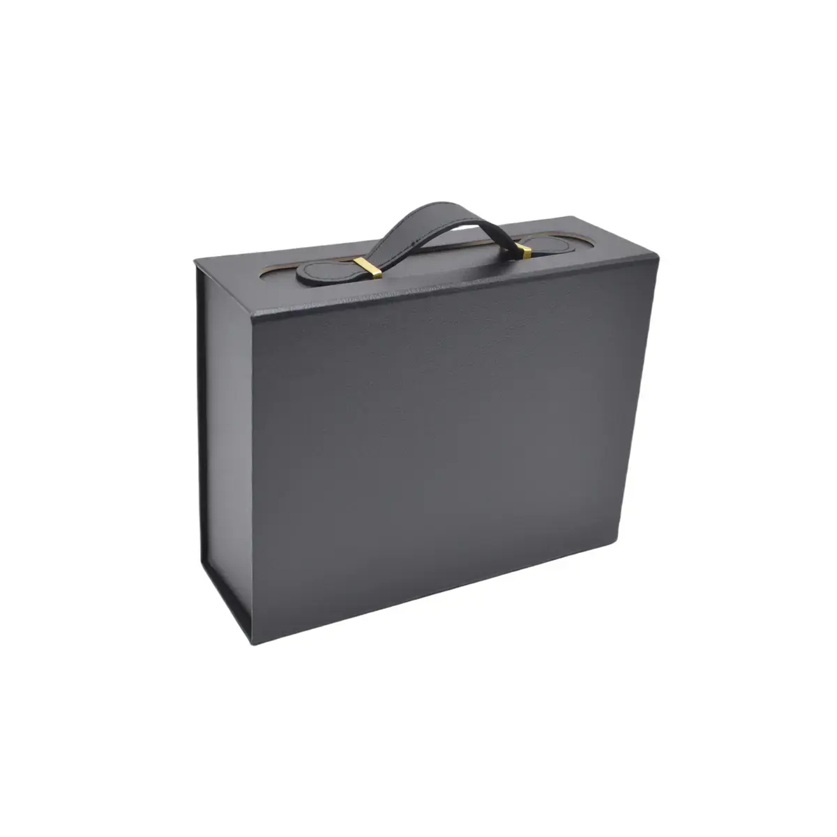 Boites cadeaux carton noires avec poignée 24x18,2x8cm – Paquet de 5 - Boites carton avec poignée