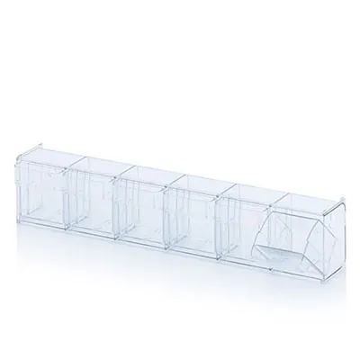 Bac 6 tiroirs basculants 60 x 9,1 x 11,3 cm - Blocs tiroirs-2