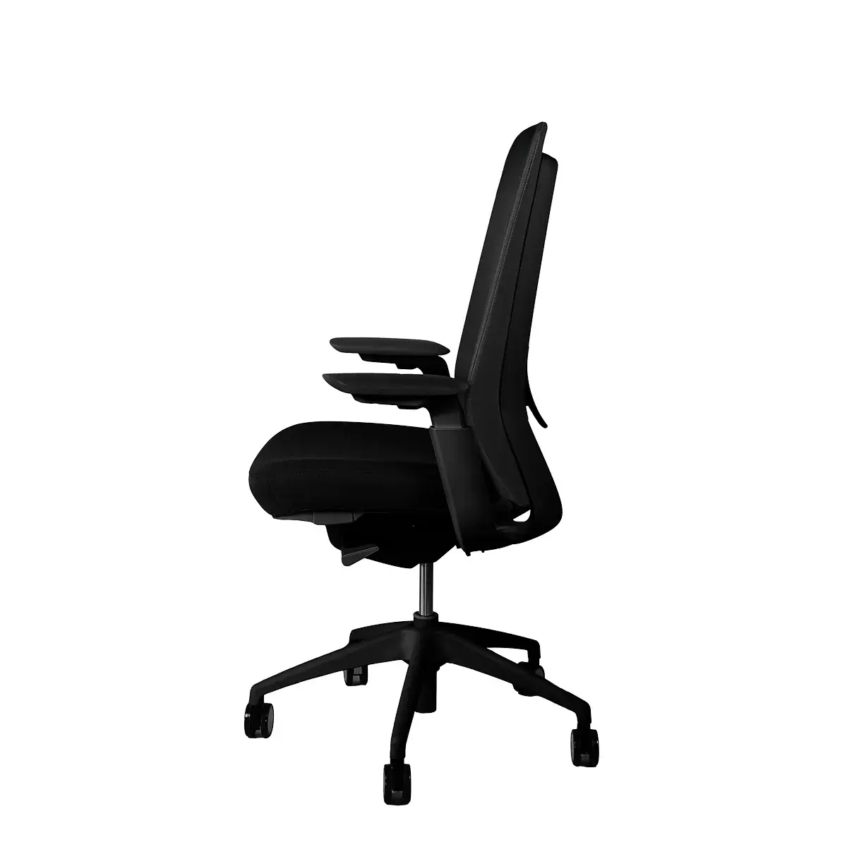 Siège de bureau ergonomique Ramses noir – assise ressorts, synchrone 4 positions, accoudoirs 4D - Sièges de bureaux-2