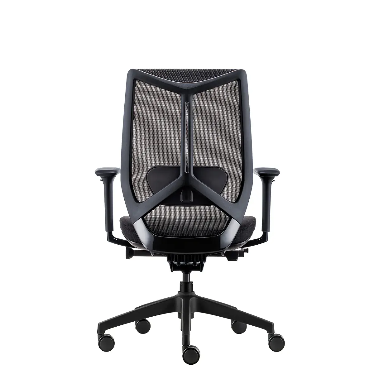 Siège de bureau design Arco Claudio Bellini synchrone 4 positions accoudoirs 3D - Noir - Sièges de bureaux-2