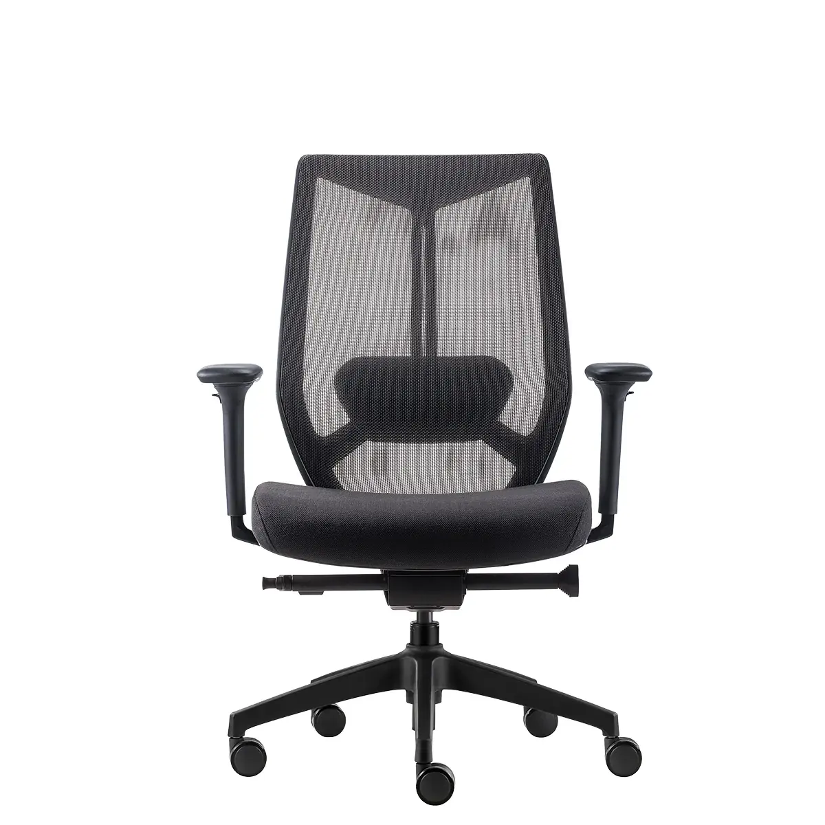 Siège de bureau design Arco Claudio Bellini synchrone 4 positions accoudoirs 3D - Noir - Sièges de bureaux-5