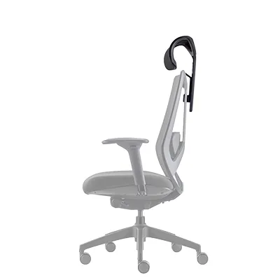 Têtière réglable résille noire pour siège de bureau Arco Claudio Bellini - Sièges de bureaux, Fauteuils de bureaux-2