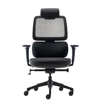 Siège de bureau ergonomique synchrone Orca design Hans Thyge & Co accoudoirs 3D - Noir - Sièges de bureaux-2