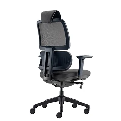Siège de bureau ergonomique synchrone Orca design Hans Thyge & Co accoudoirs 3D - Noir - Sièges de bureaux-6