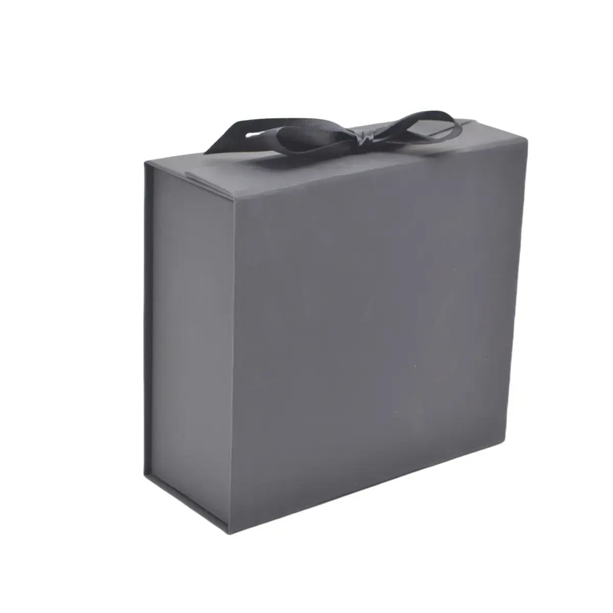 Boites cadeaux carton pliables noires avec ruban 33x25x12cm – Paquet de 5 - Boites cadeaux carton pliables-2