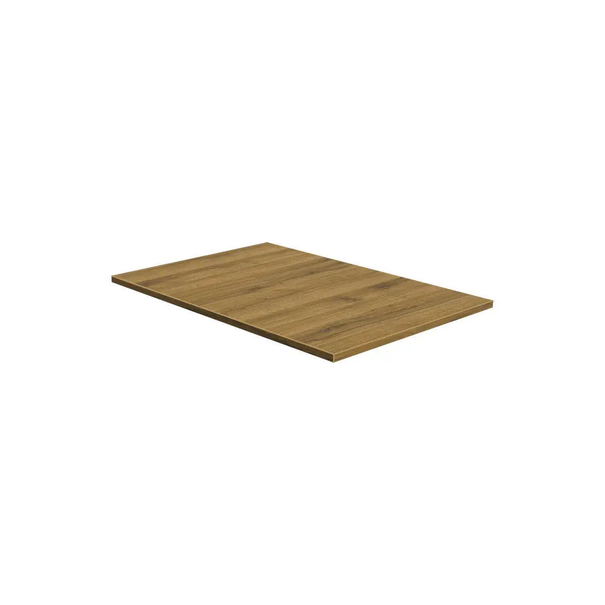 Plateau chêne Sherman 57,5 x 84,7 cm pour gondole centrale Square 60 - Plateaux pour rayonnage magasin