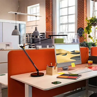 Lampe de bureau Mamboled 2.0 Unilux LED grise - Luminaires bureau, Ergonomie bureautique -3